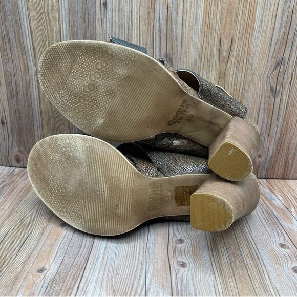 Coque Terra Anthropologie Sanne Shimmer Wrap Heels EU 39 - Picture 7 of 9